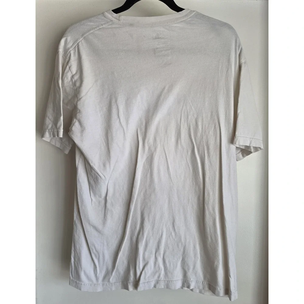 The North Face T-Shirt Men M White Crew Neck Cotton Tee Casual Athleisure